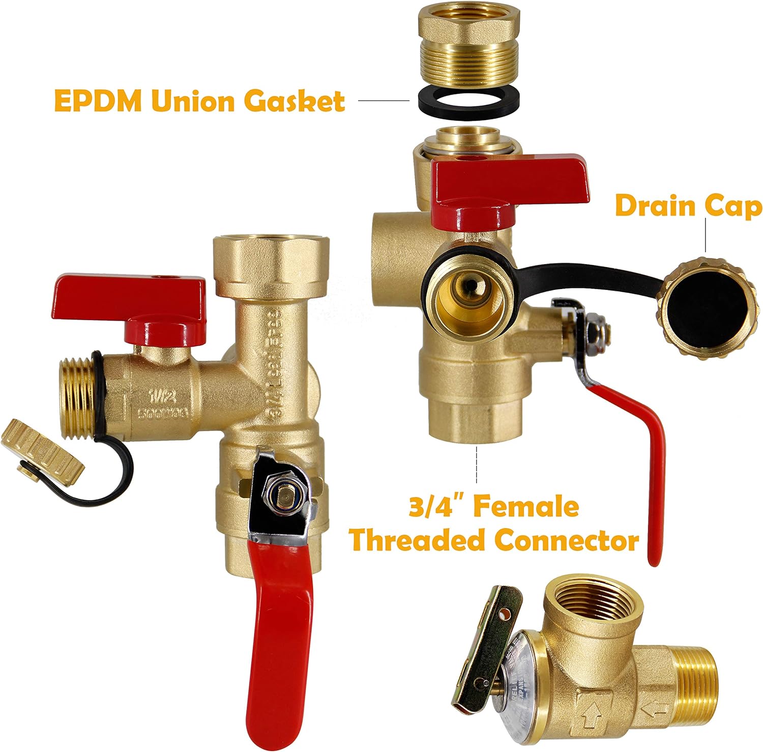 Service Valve Kit- 3/4 Inch IPS Isolator Tankless Water Heater Service Valve Kit - Smart Parts Solutions