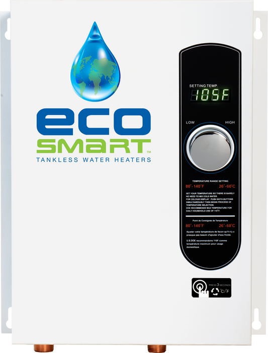 ECOSMART ECO-24 ELECTRIC TANKLESS WATER HEATER 24KW - Smart Parts Solutions